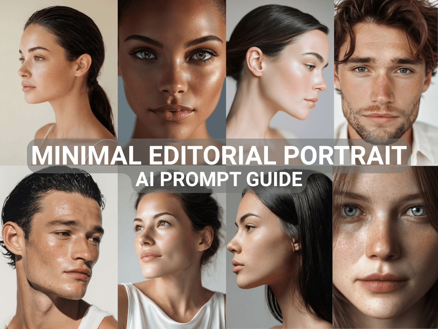 Minimal Editorial Portraits | AI Prompt Guide
